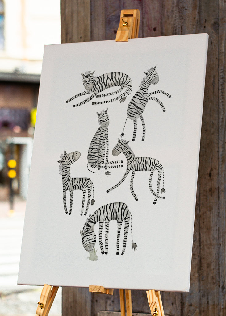 Zebras with stripes
