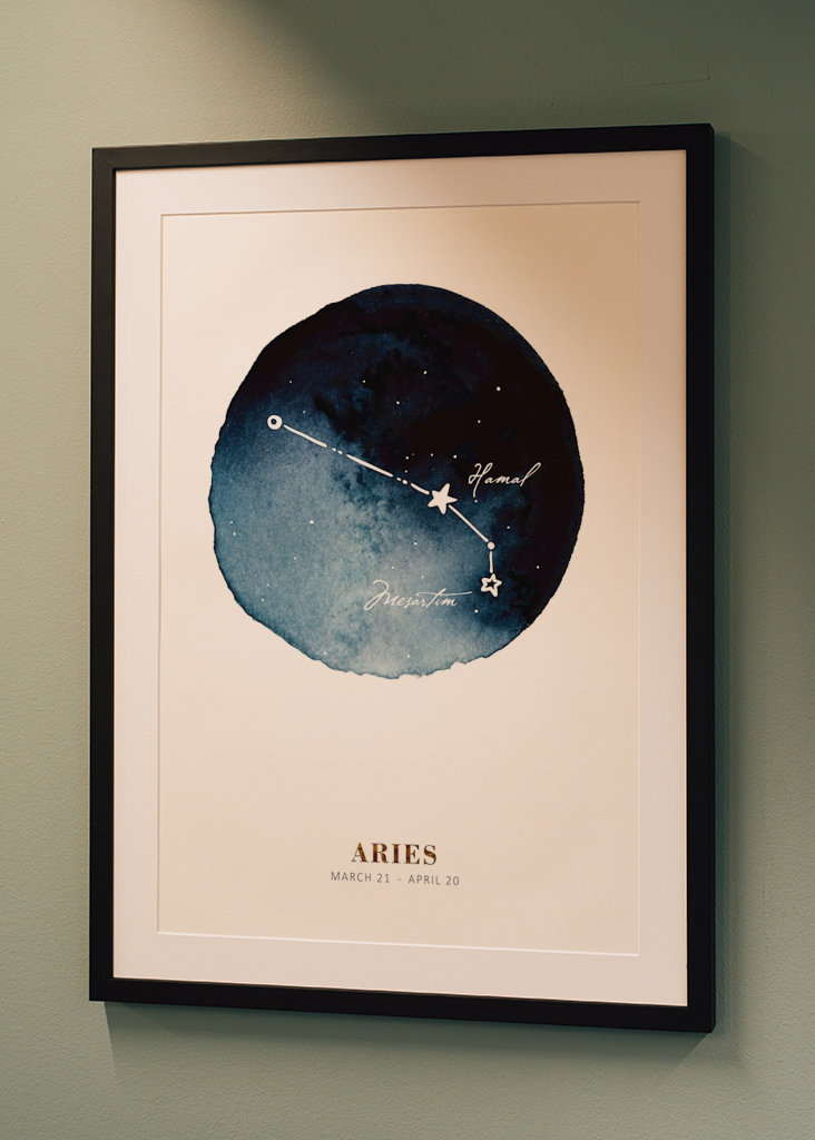 Aquarell Tierkreis - Widder