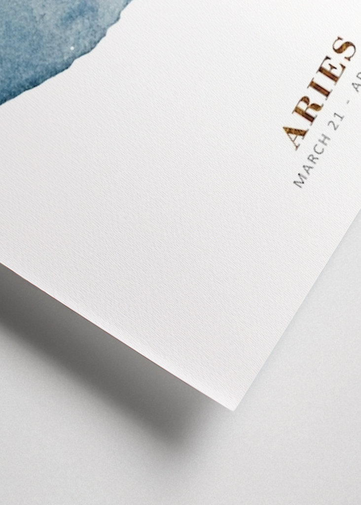 Aquarell Tierkreis - Widder