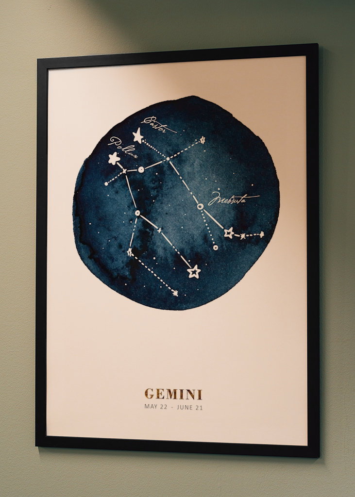 Aquarelle Zodiac - Gemini