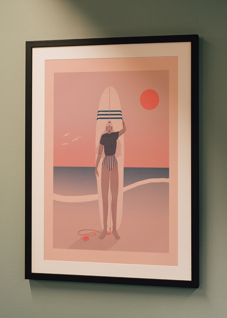 Červená obloha Modré moře