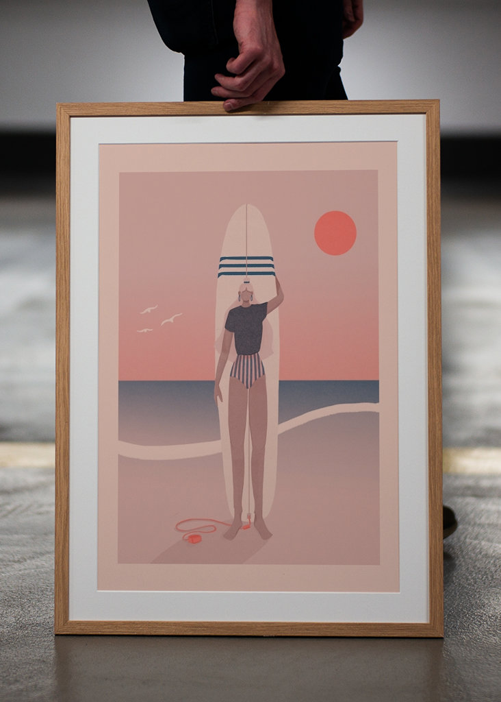 Červená obloha Modré moře