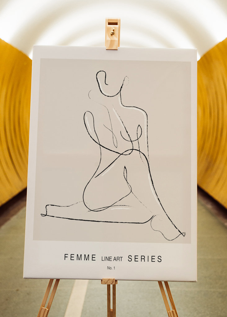 Serie de lineart femenino n.º 1