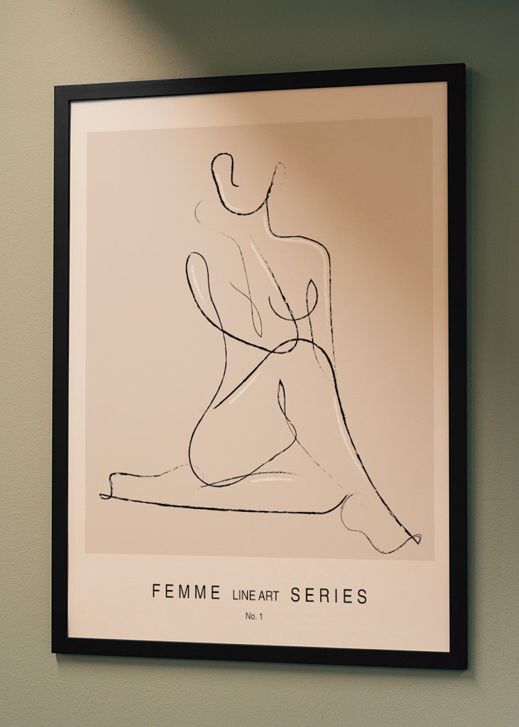 Serie de lineart femenino n.º 1