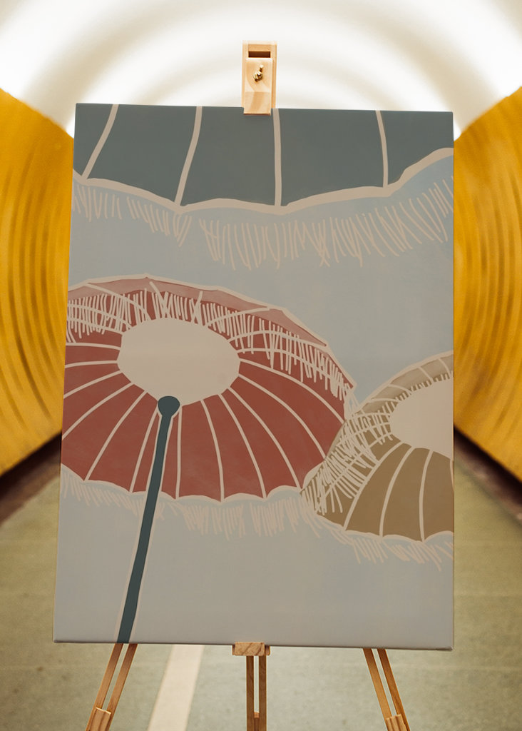 On the Beach - Umbrellas