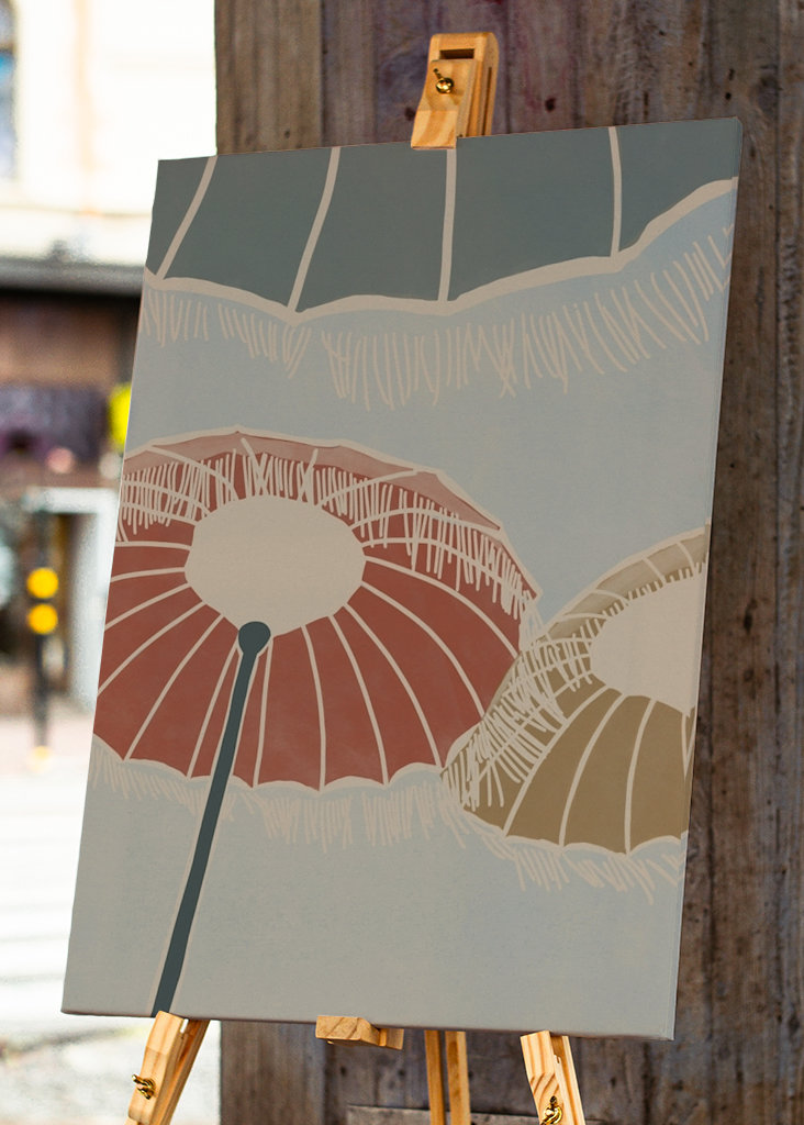 On the Beach - Umbrellas