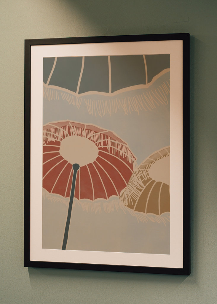 On the Beach - Umbrellas