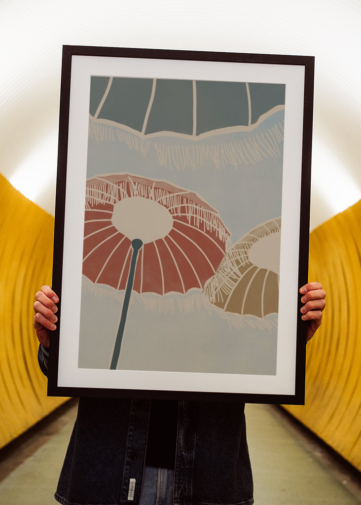 On the Beach - Umbrellas