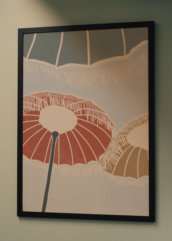 On the Beach - Umbrellas