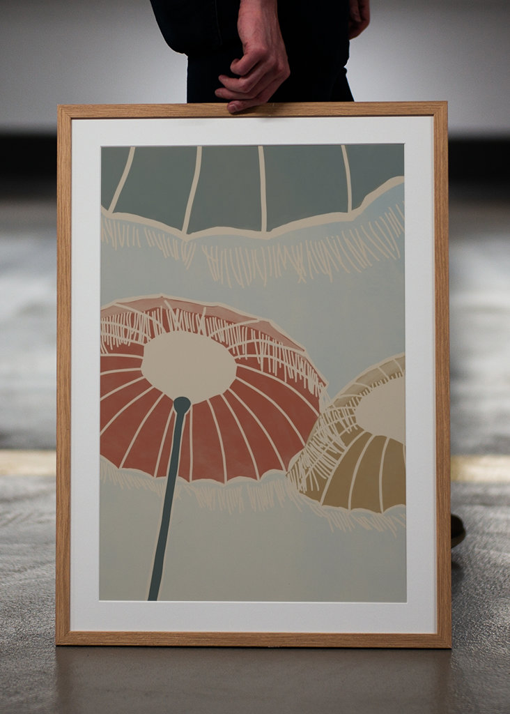 On the Beach - Umbrellas