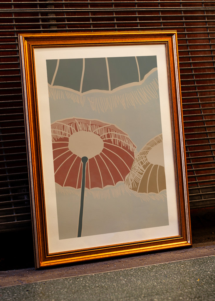 On the Beach - Umbrellas