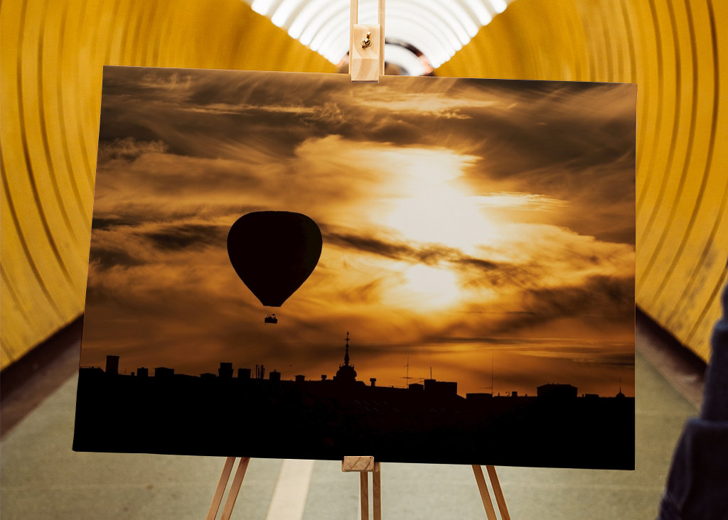 Horkovzdušný balón nad Stockholmem