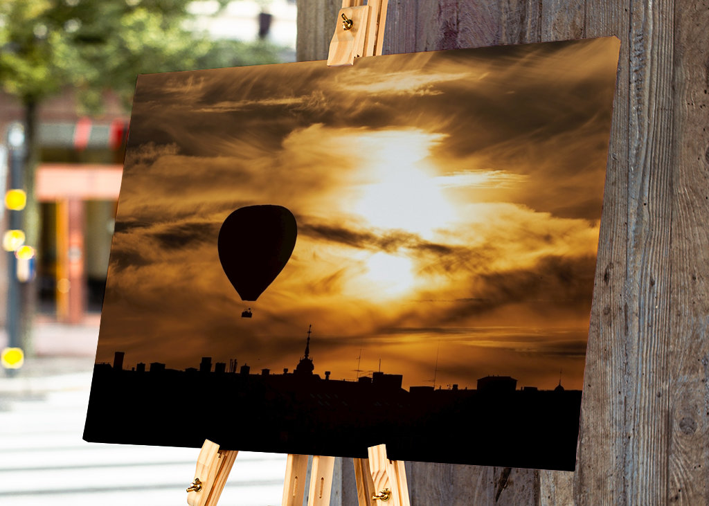 Horkovzdušný balón nad Stockholmem