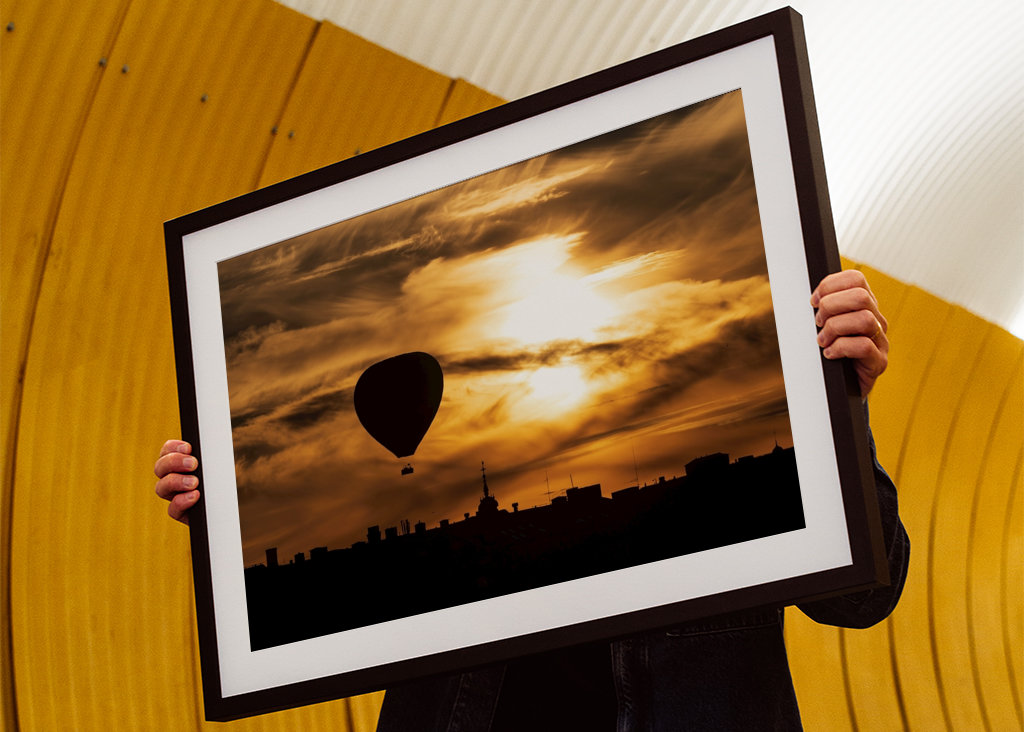 Horkovzdušný balón nad Stockholmem