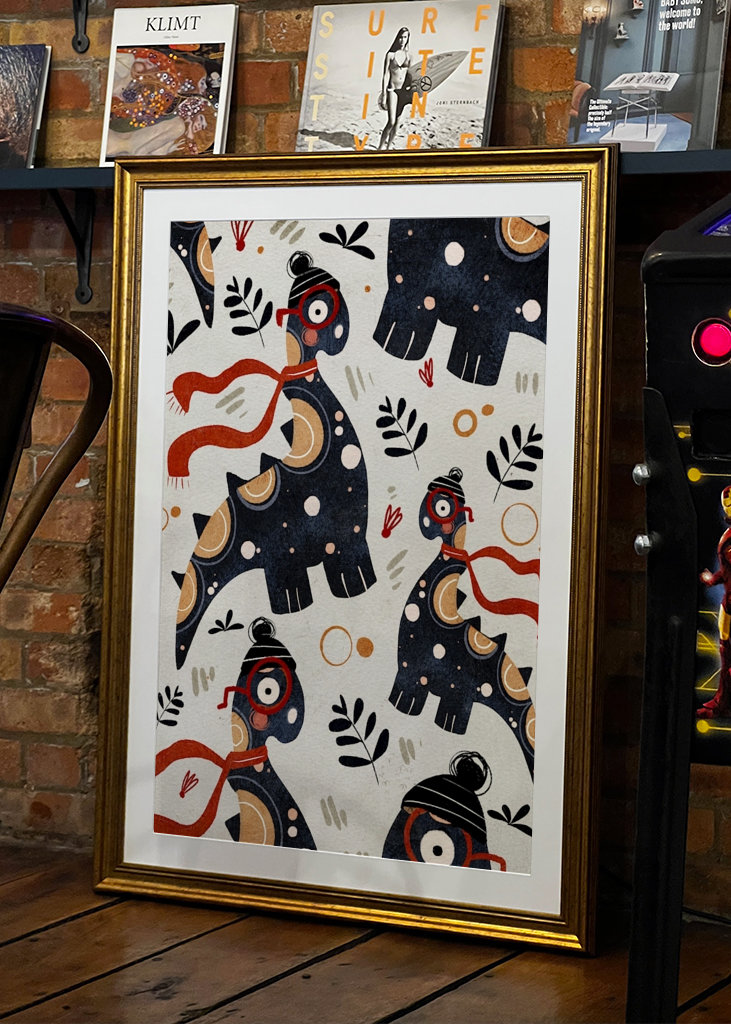 Dinosaurios en invierno