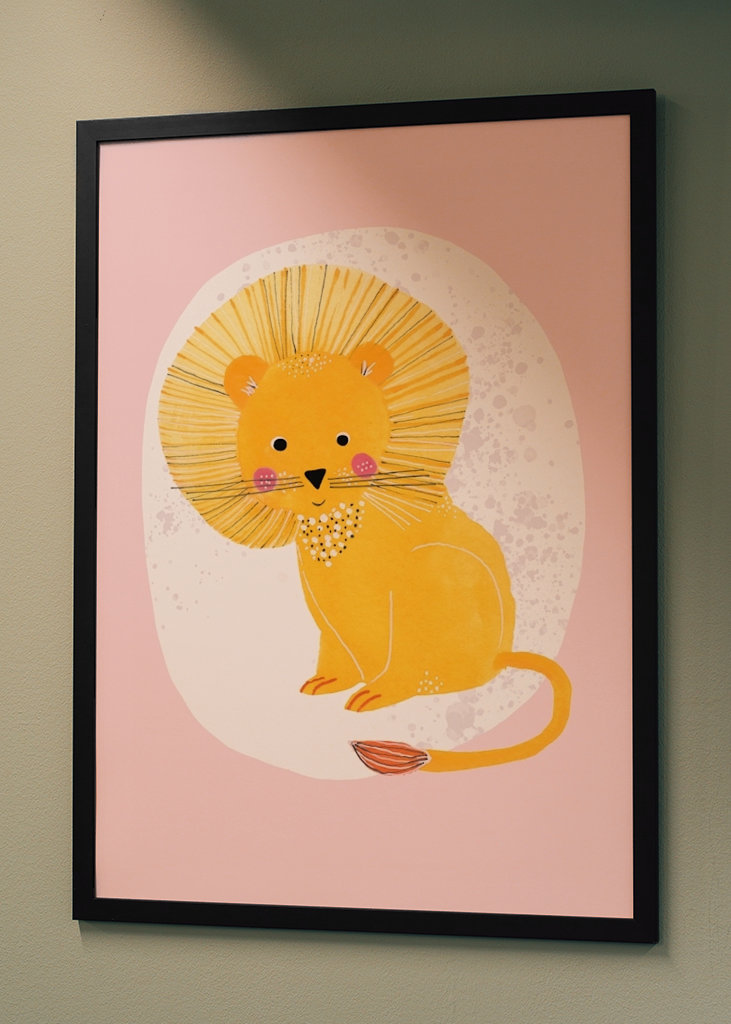 Lev s červenými tvářemi