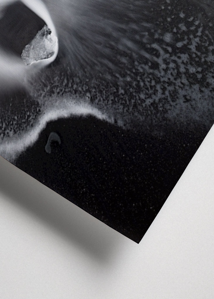 Eisblöcke in der Brandung