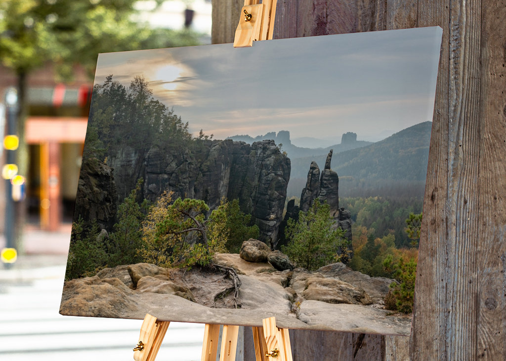Elbsandsteingebirge Abendlicht