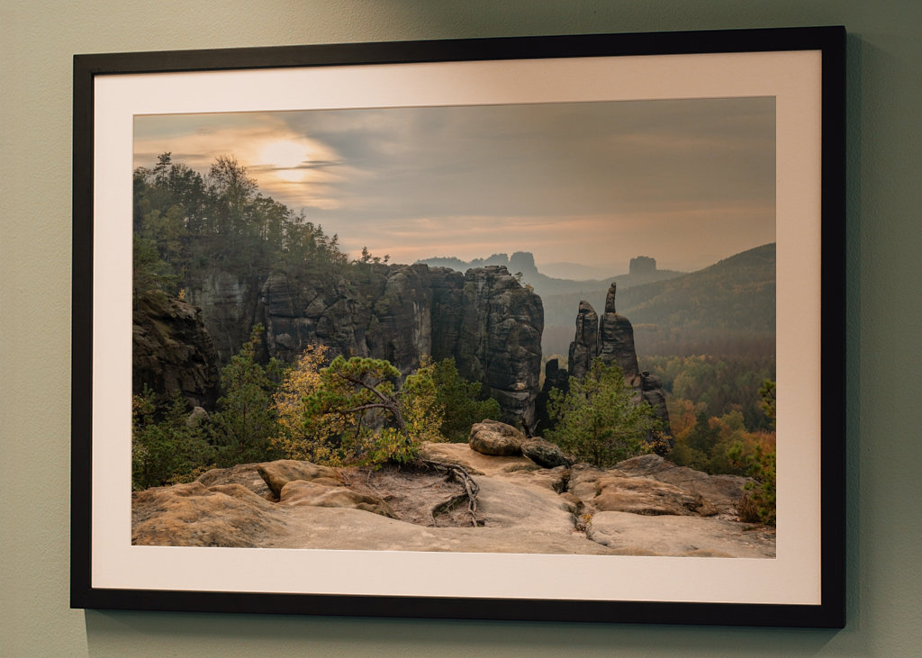 Elbsandsteingebirge Abendlicht