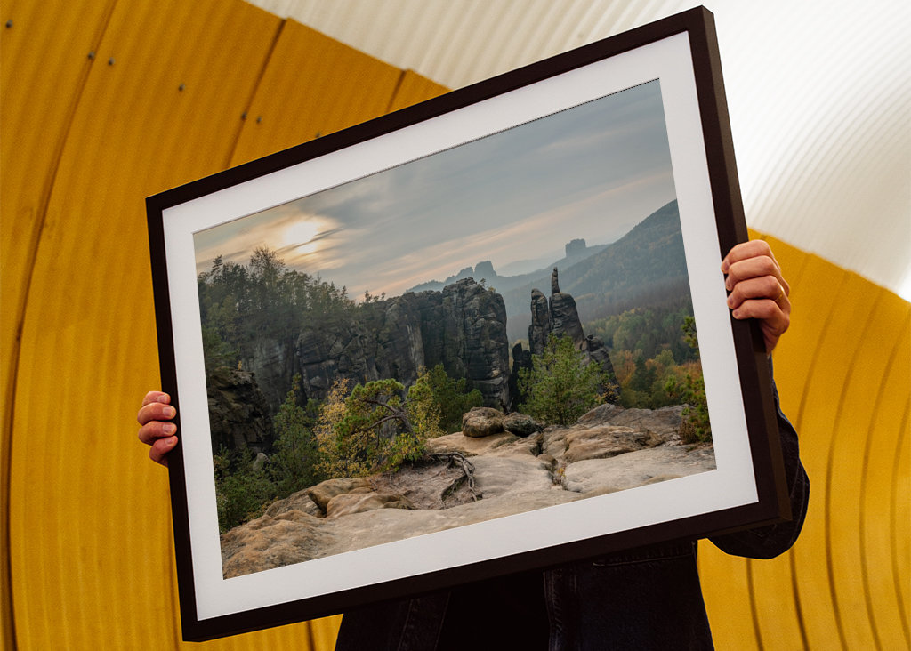 Elbsandsteingebirge Abendlicht