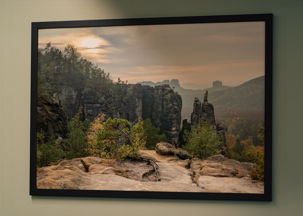 Elbsandsteingebirge Abendlicht