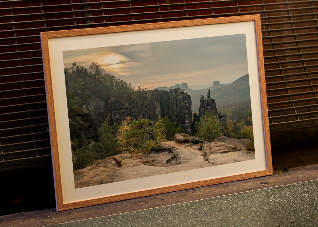 Elbsandsteingebirge Abendlicht