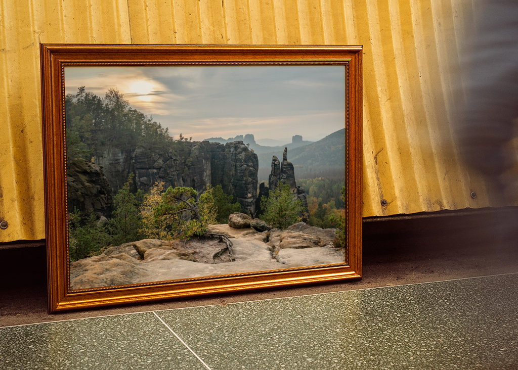 Elbsandsteingebirge Abendlicht