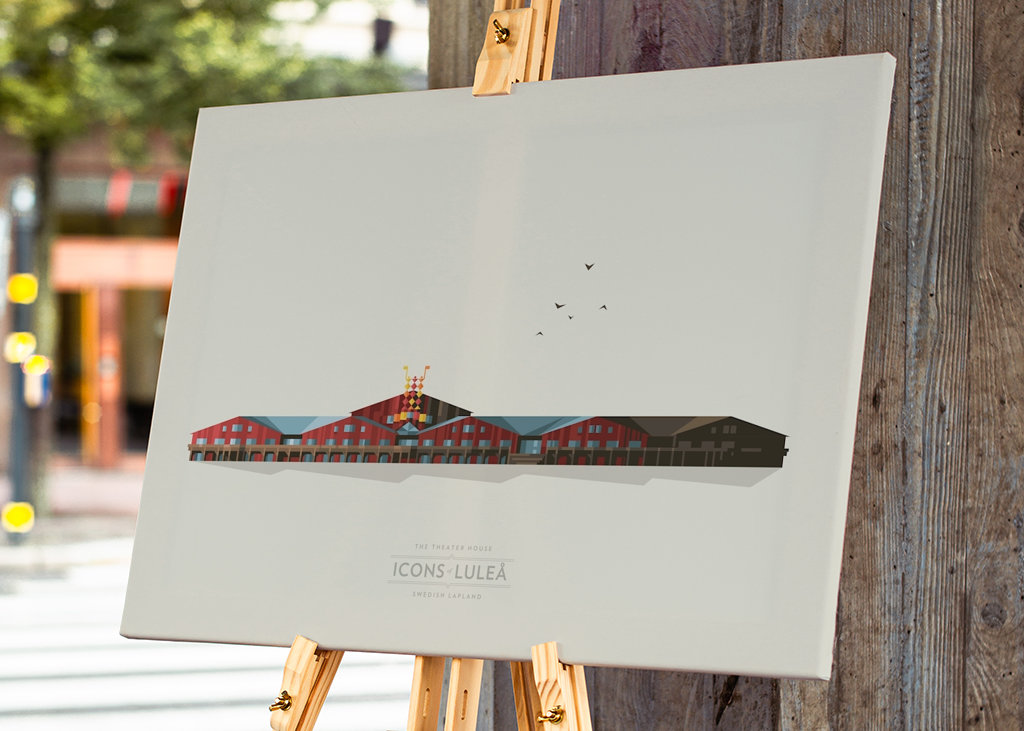 The theater house in Luleå