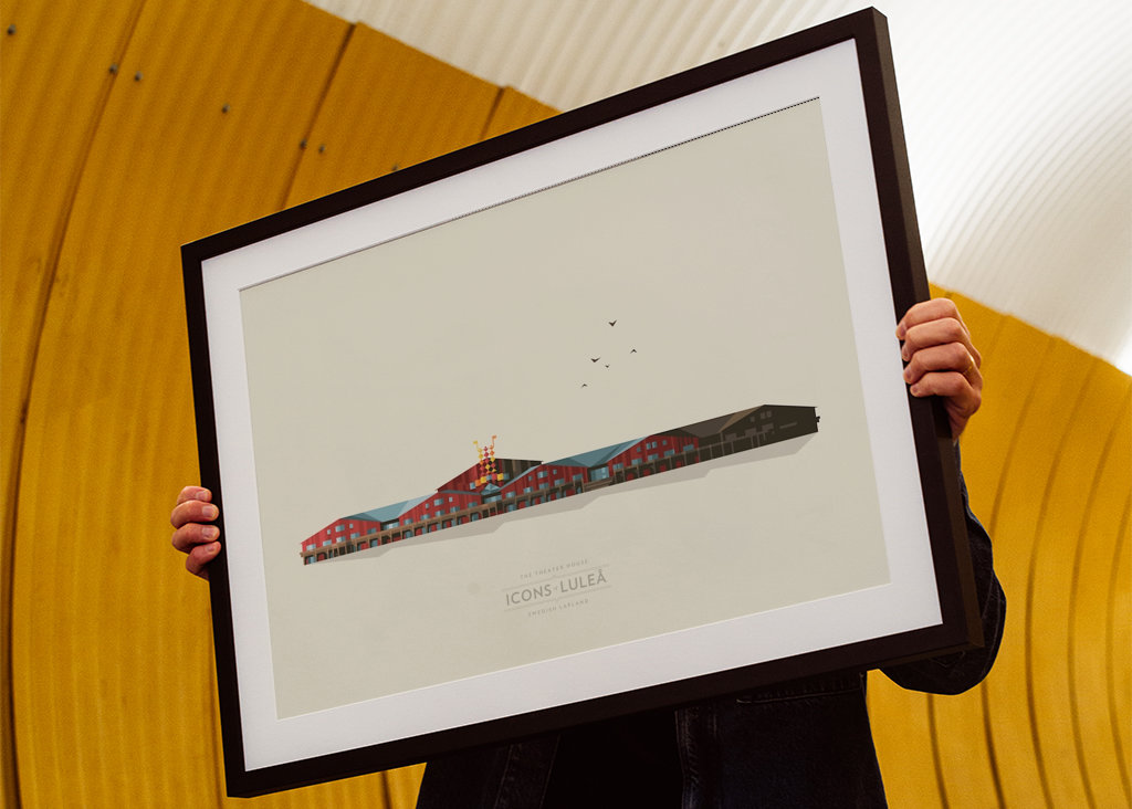 The theater house in Luleå