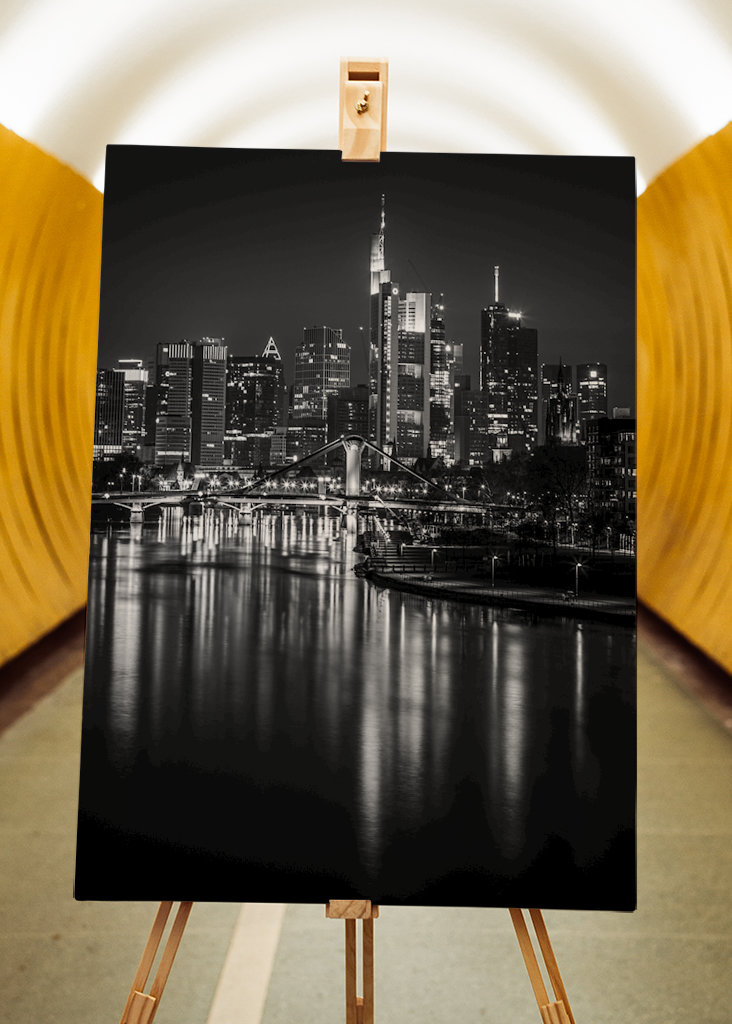 Frankfurt Skyline B&W