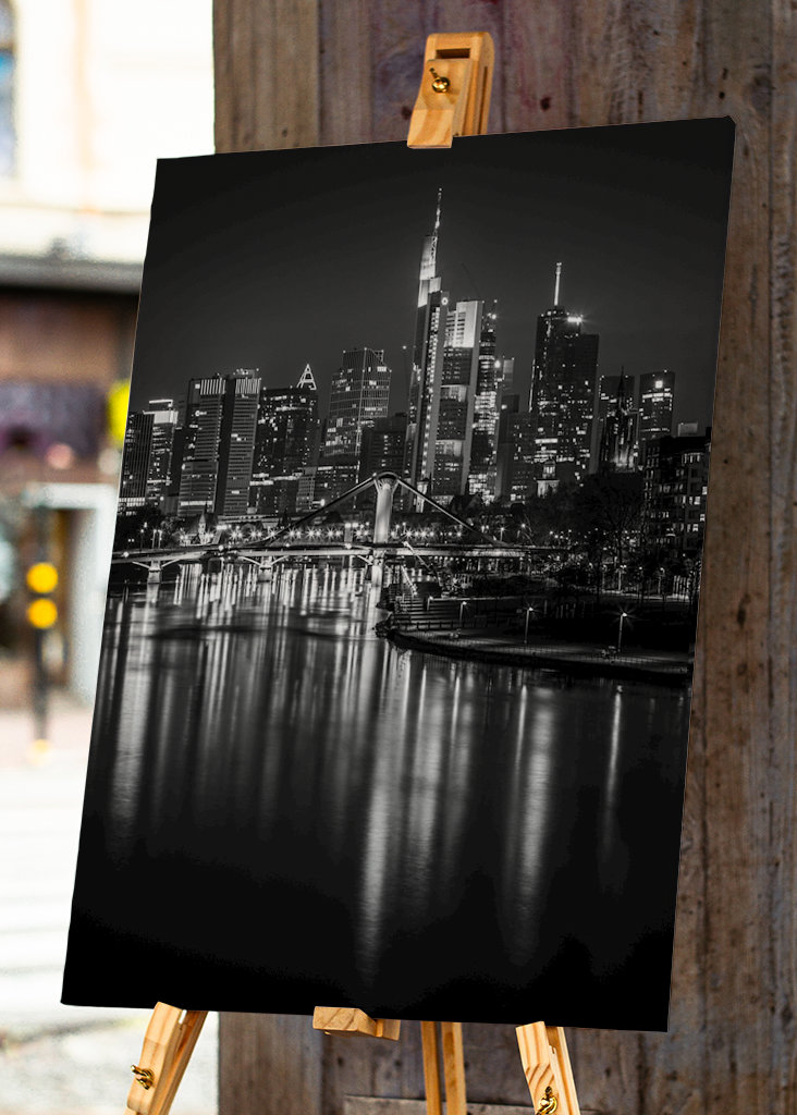 Frankfurt Skyline B&W