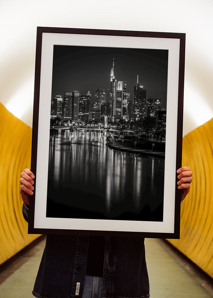 Frankfurt Skyline B&W