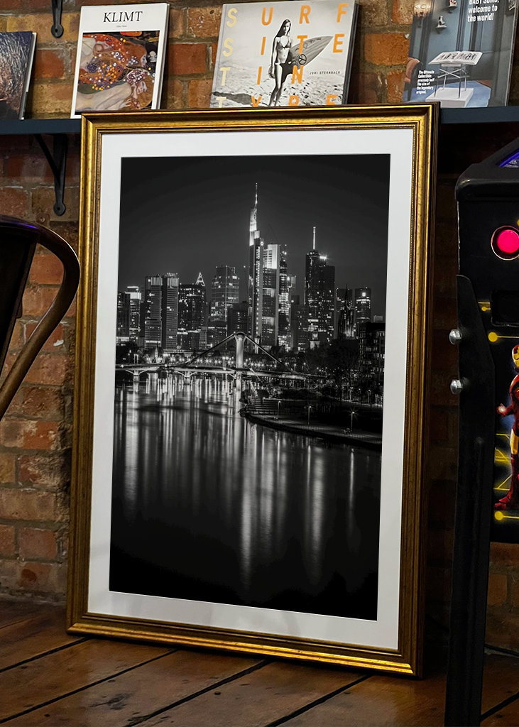 Frankfurt Skyline B&W