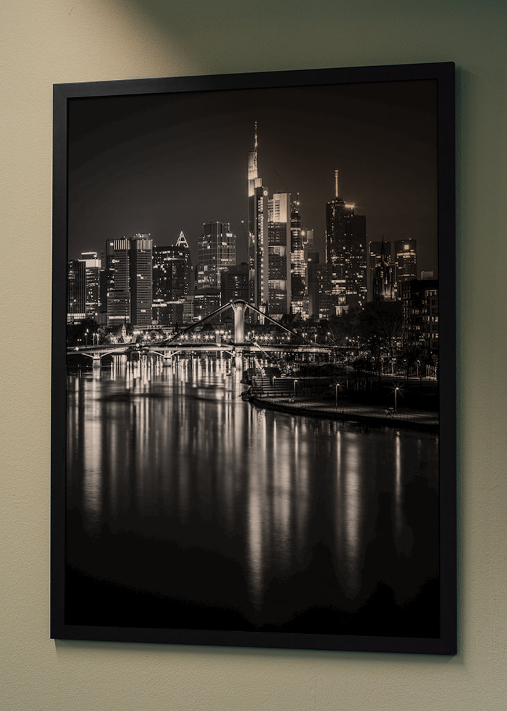 Frankfurt Skyline B&W