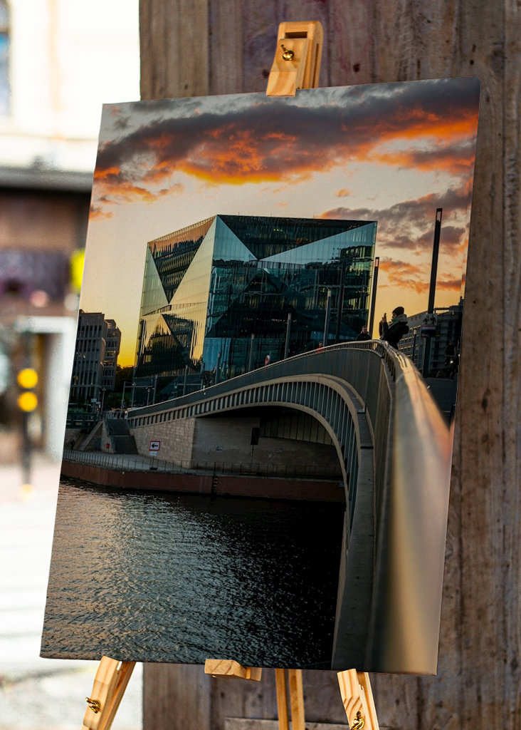 Sonnenuntergang Cube Berlin