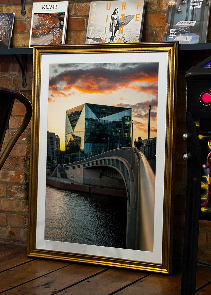 Sonnenuntergang Cube Berlin