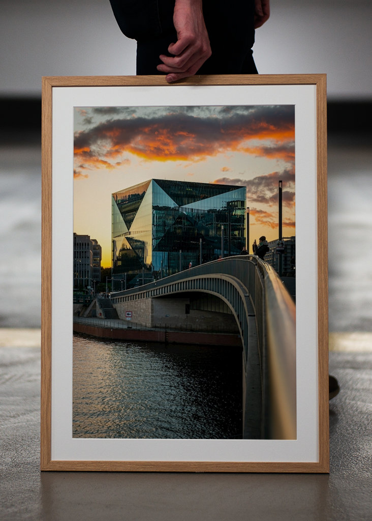 Sonnenuntergang Cube Berlin