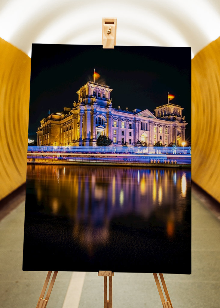 Reichstag zur blauen Stunde
