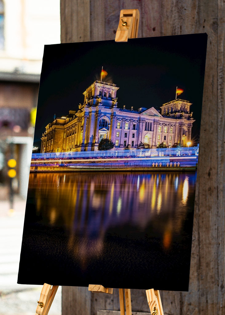 Reichstag zur blauen Stunde