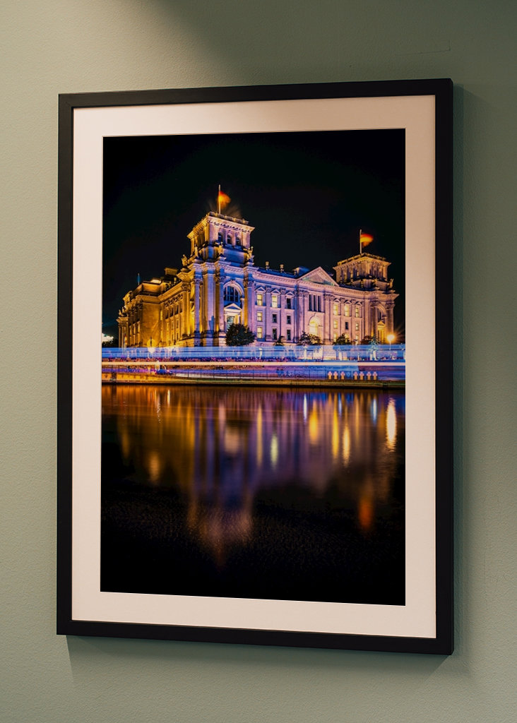 Reichstag zur blauen Stunde