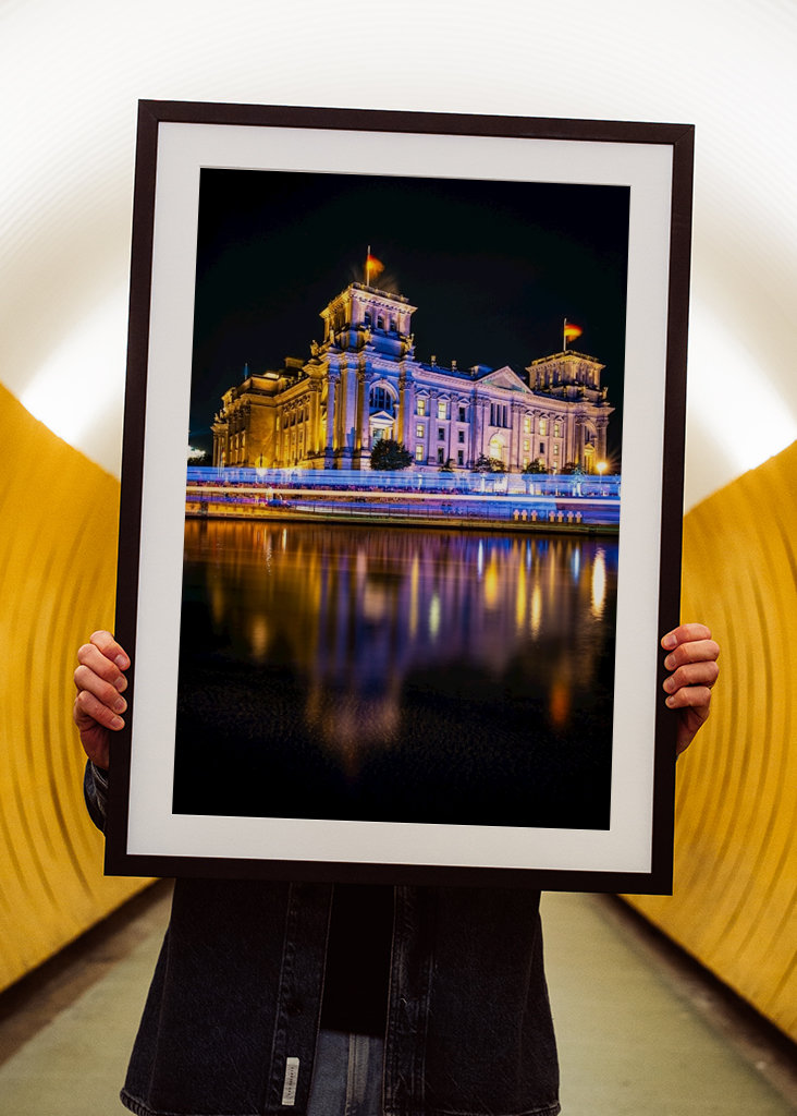 Reichstag zur blauen Stunde