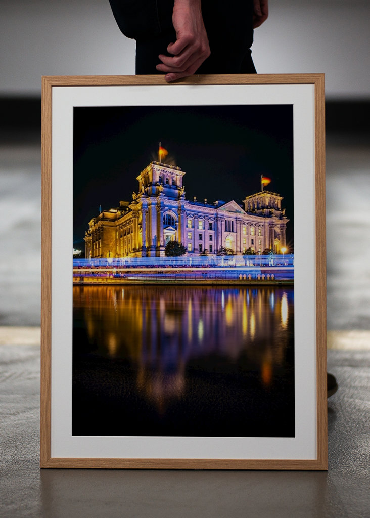 Reichstag zur blauen Stunde