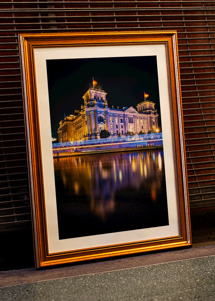 Reichstag zur blauen Stunde
