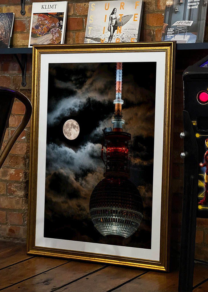 Vollmond am Fernsehturm