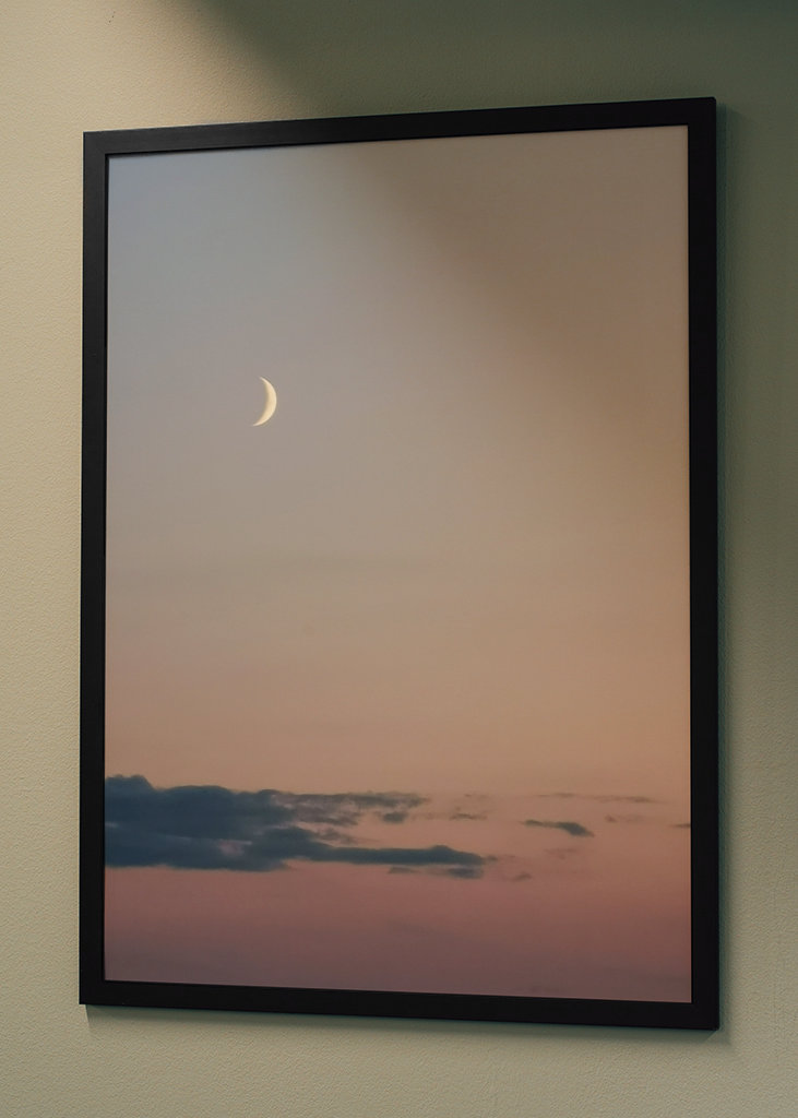 Moon in sunset