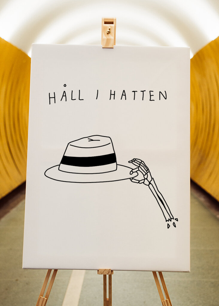 Halten Sie Ihren Hut fest 