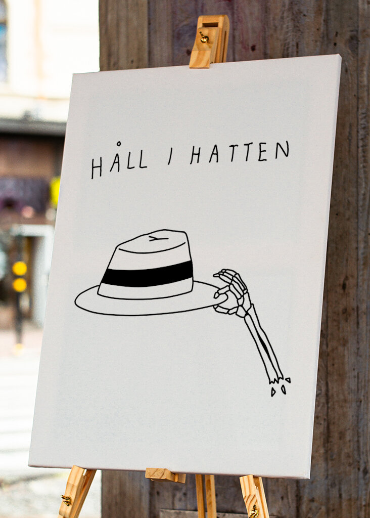 Halten Sie Ihren Hut fest 