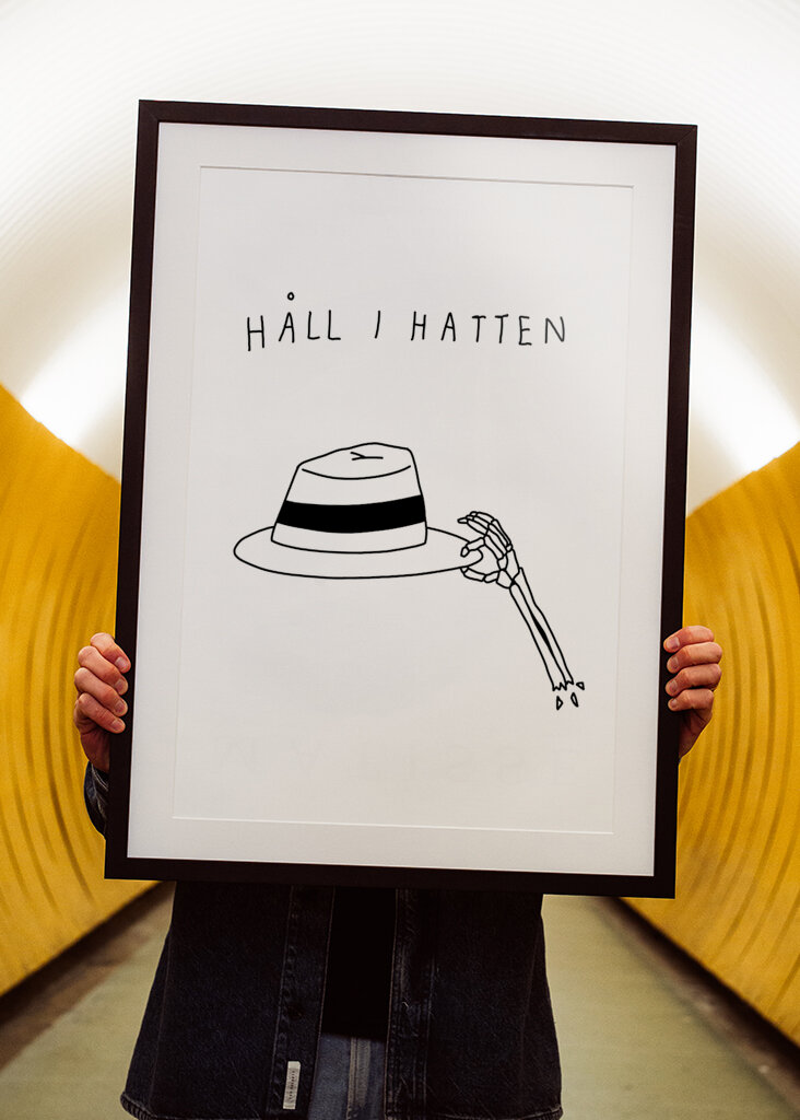 Halten Sie Ihren Hut fest 