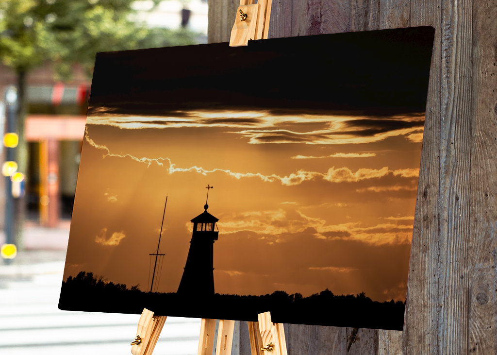 Der Leuchtturm bei Sonnenuntergang