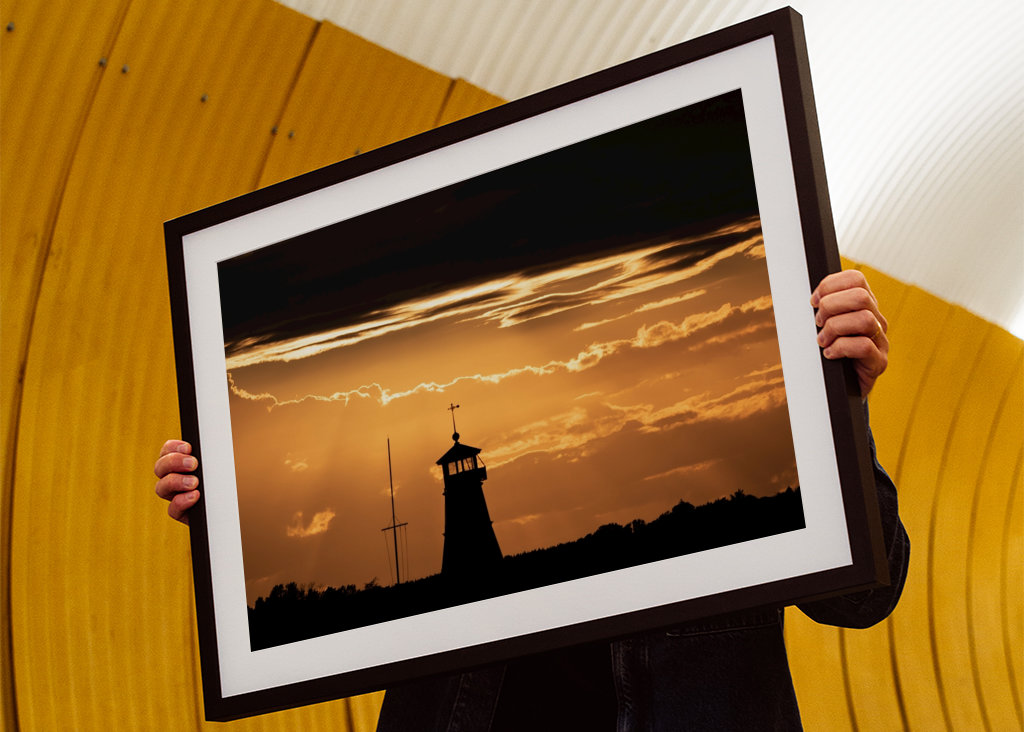 Der Leuchtturm bei Sonnenuntergang